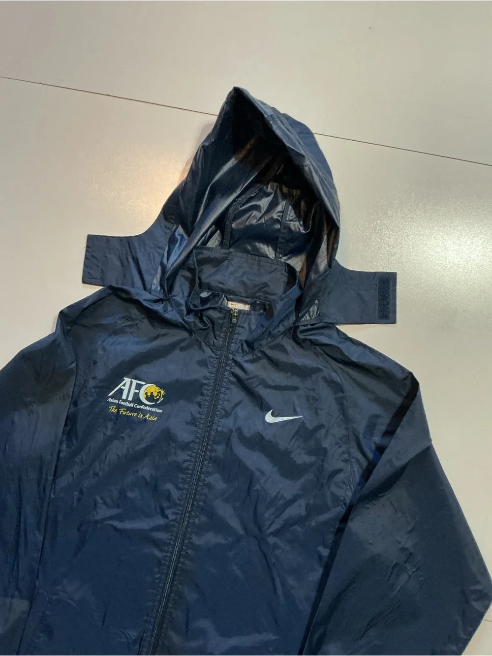 Nike AFC Asian Football Confederation  Soccer Zip Swoosh Windbreaker Jacket